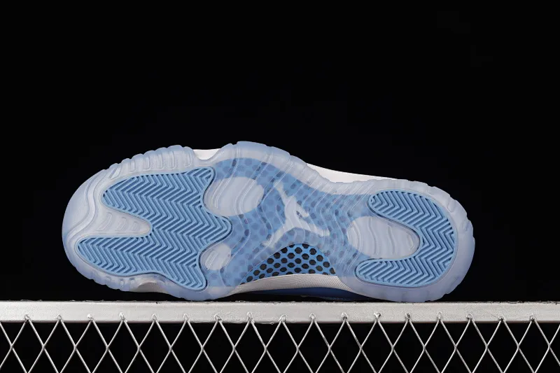 All categories Air Jordan Jordan series basketball shoes Air Jordan 11 F version Air Jordan 11 Low "Carolina" AJ11 Joe 11 white and blue first layer genuine carbon 528895-106